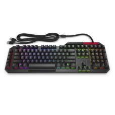 Клавіатура механічна НР OMEN Gaming Sequencer, 115key, LK Optical Blue, USB-A, EN/RU, RGB, чорний