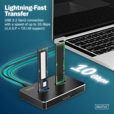 Док-станція DIGITUS USB-C > 2xSATA SSD/SD Док-станція DIGITUS USB-C > 2xSATA SSD/SD