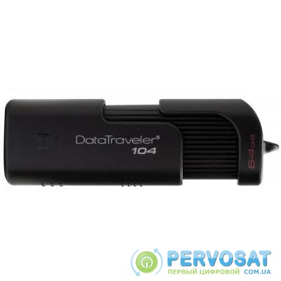 USB флеш накопитель Kingston 64GB DataTraveller 104 USB 2.0 (DT104/64GB)