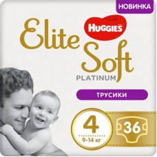 Підгузок Huggies Elite Soft Platinum Mega 4 9-14 кг 36 шт (5029053548197) Підгузок Huggies Elite Soft Platinum Mega 4 9-14 кг 36 шт (5029053548197)