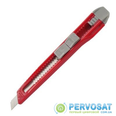 Нож канцелярский Axent 9 мм, blister, gray-red (6501-А)