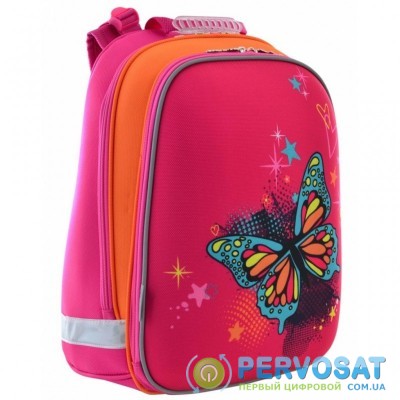 Рюкзак школьный 1 Вересня каркасный H-12 Butterfly blue (554579)