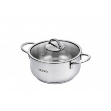 Каструля Ardesto BLACK MARS, скляна кришка, 1.8 л, нержавіюча сталь Каструля Ardesto BLACK MARS, скляна кришка, 1.8 л, нержавіюча сталь