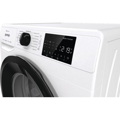 Пральна машина Gorenje фронтальна, 8кг, 1400, A+++, 55см, дисплей, інвертор, пара, Wi-Fi, білий