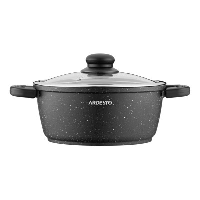 Набір посуду ARDESTO Gemini Anzio, 6 предметів, алюміній, чорний