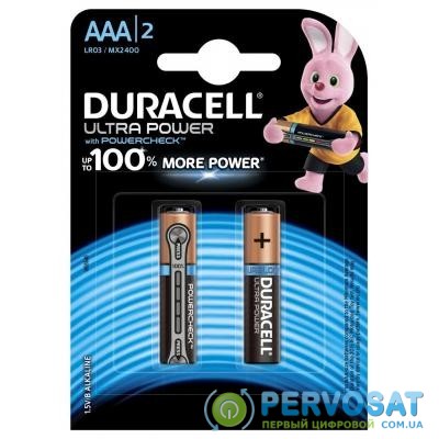 Батарейка Duracell Ultra Power AAA LR03 * 2 (5000394060425 / 5004804)