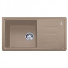 Мийка кухонна Franke Malta, фраграніт, прямокутник, з крилом, 780х435х200мм, чаша - 1, накладна, BSG 611-78, мигдаль