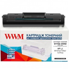 Картридж WWM HP LJ M107a/135w/137fnw 106A Black (W1106-WWM) Картридж WWM HP LJ M107a/135w/137fnw 106A Black (W1106-WWM)