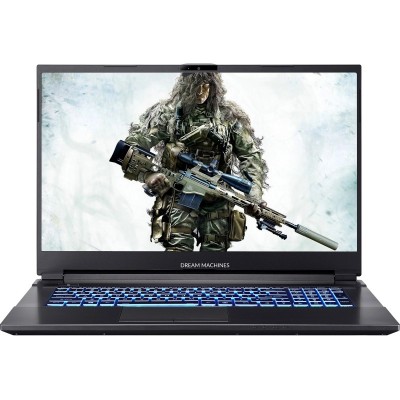 Ноутбук Dream Machines G1650-17 17.3FHD IPS, Intel i5-11400H, 16GB, F500GB, NVD1650-4, DOS, чорний