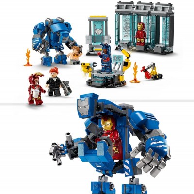 Конструктор LEGO Super Heroes Лабораторія Залізної Людини: зал обладунків