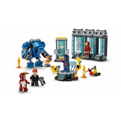 Конструктор LEGO Super Heroes Лабораторія Залізної Людини: зал обладунків
