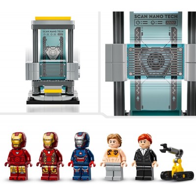 Конструктор LEGO Super Heroes Лабораторія Залізної Людини: зал обладунків