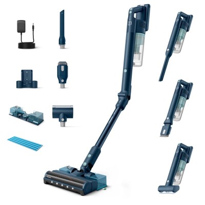 Пилосос Philips безпровідний Flex Series 5000, вологе прибирання, конт пил -0.27л, автон. робота до 60хв, PowerCyclone 10, сіро-зелений