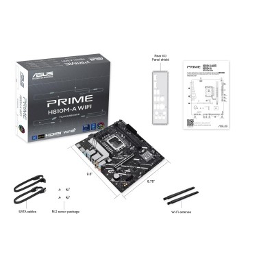 Материнcька плата ASUS PRIME H810M-A WIFI s1851 H810 2xDDR5 M.2 HDMI DP Wi-Fi BT ATX Материнcька плата ASUS PRIME H810M-A WIFI s1851 H810 2xDDR5 M.2 HDMI DP Wi-Fi BT ATX