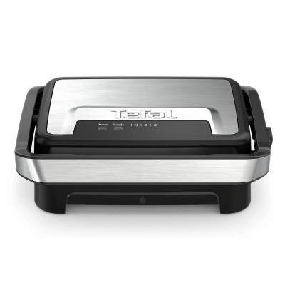 Гриль Tefal прижимний Inicio Compact 1000Вт, темп. режимів-1, алюміній, чорно-срібний