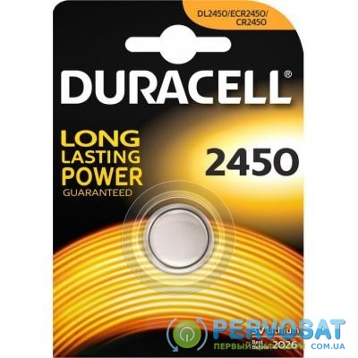 Батарейка Duracell CR 2450 / DL 2450 * 1 (5000394030428 / 81575102)