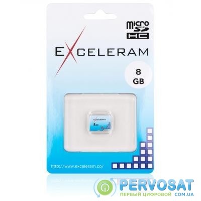 Карта памяти eXceleram 8GB microSD class 10 Color series (EMSD0001)