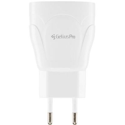 Зарядное устройство Gelius Pro Focus GP-HC01 2USB 2.1A + Cable iPhone 8 White (70589)