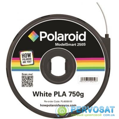 Пластик для 3D-принтера Polaroid PLA 1.75мм/0.75кг ModelSmart 250s, white (3D-FL-PL-6008-00)