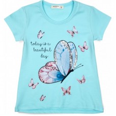 Футболка дитяча Breeze з метеликами (14111-110G-blue) Футболка дитяча Breeze з метеликами (14111-110G-blue)