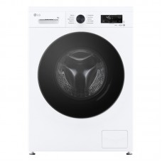 Пральна машина LG фронтальна, 9кг, 1400, A, 55см, дисплей, пара, інвертор, білий