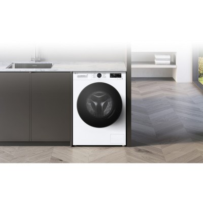 Пральна машина LG фронтальна, 9кг, 1400, A, 55см, дисплей, пара, інвертор, білий