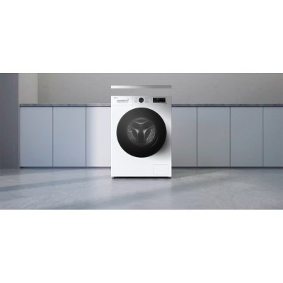 Пральна машина LG фронтальна, 9кг, 1400, A, 55см, дисплей, пара, інвертор, білий