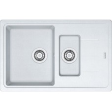 Мийка кухонна Franke Basis, фраграніт, прямокутник, з крилом, 780х500х200мм, чаша - 2, накладна, BFG 651-78, білий Мийка кухонна Franke Basis, фраграніт, прямокутник, з крилом, 780х500х200мм, чаша - 2, накладна, BFG 651-78, білий