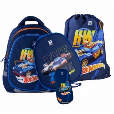 Рюкзак шкільний Kite Hot Wheels 700-2р Набір (SET_HW21-700M(2p)) Рюкзак шкільний Kite Hot Wheels 700-2р Набір (SET_HW21-700M(2p))