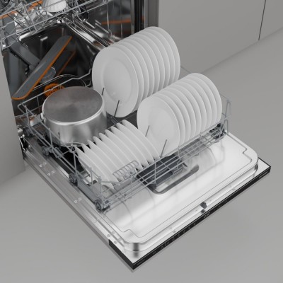Посудомийна машина Gorenje вбудовувана, 16компл., A++, 60см, AquaStop, автоматичне відчинення, сенсорн.упр, 3и кошики, білий