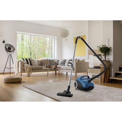 Пилосос Gorenje мішковий, 750Вт, конт пил -3л, HEPA, телескоп трубка, синій