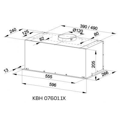 Вытяжка кухонная Kernau KBH 07601.1 X