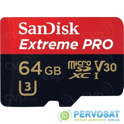 SanDisk Extreme Pro microSDXC UHS-I A2 V30 U3 Class10[SDSQXCY-064G-GN6MA]