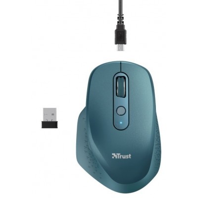 Миша Trust Ozaa Rechargeable, WL, синій