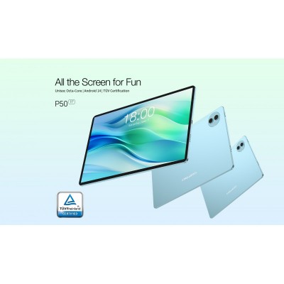 Планшет Teclast P50 11" 6ГБ, 128ГБ, LTE, 8000мА•год, Android, блакитний