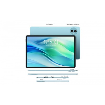 Планшет Teclast P50 11" 6ГБ, 128ГБ, LTE, 8000мА•год, Android, блакитний