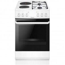 Плита Hansa з комбі. вар. поверхнею, 50х60см, 62л, емаль, газ контр., білий