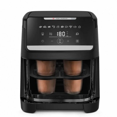 Мультипіч Tefal Easy Fry Silence XXL, 1800Вт, чаша-7, сенсорне керув., 10 програм, з віконцем, пластик, темно-сірий Мультипіч Tefal Easy Fry Silence XXL, 1800Вт, чаша-7, сенсорне керув., 10 програм, з віконцем, пластик, темно-сірий