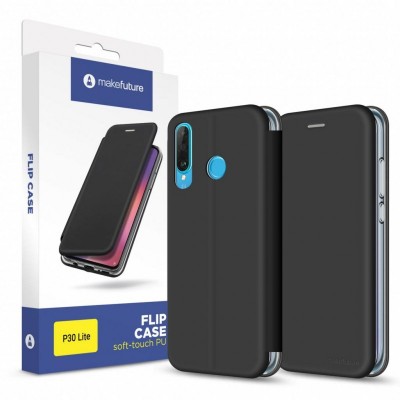 Чохол до моб. телефона MakeFuture Flip Case (Soft-Touch PU) Huawei P30 Lite Black (MCP-HUP30LBK)