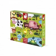 Пазл тактильний Janod Тварини на фермі 20 ел. J02772 Пазл тактильний Janod Тварини на фермі 20 ел. J02772