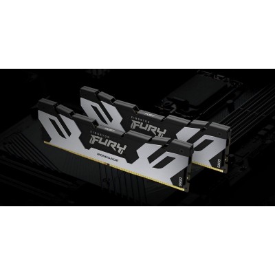 Пам'ять ПК Kingston DDR5 32GB KIT (16GBx2) 7200 FURY Renegade XMP Срібний