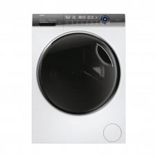 Пральна машина Haier фронтальна, 12кг, 1400, A+++, 60см, дисплей, пара, інвертор, люк чорний, прямий привід, білий