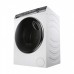 Пральна машина Haier фронтальна, 12кг, 1400, A+++, 60см, дисплей, пара, інвертор, люк чорний, прямий привід, білий