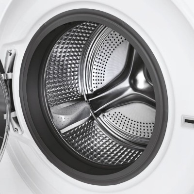 Пральна машина Haier фронтальна, 12кг, 1400, A+++, 60см, дисплей, пара, інвертор, люк чорний, прямий привід, білий