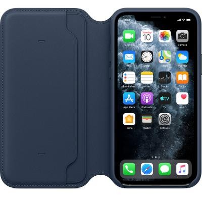 Чохол до моб. телефона Apple iPhone 11 Pro Leather Folio - Deep Sea Blue (MY1L2ZM/A)