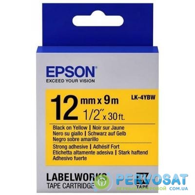 Лента для принтера этикеток Epson LK4YBW9 (C53S654014)