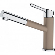 Змішувач для кухні Franke Orbit Pull Out, довж.виливу - 225мм, витяжний, 1важіль, хром-мигдаль Змішувач для кухні Franke Orbit Pull Out, довж.виливу - 225мм, витяжний, 1важіль, хром-мигдаль