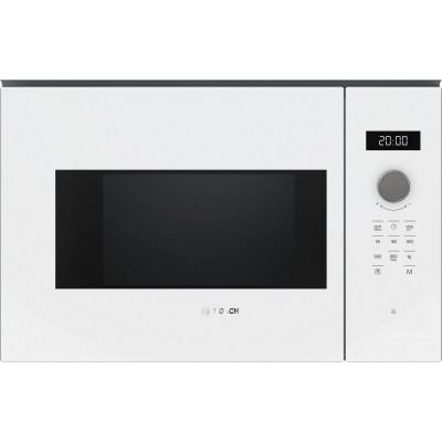 Мікрохвильова піч Bosch вбудована, 20л, електр. керув., 800Вт, дисплей, білий