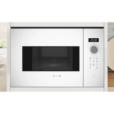 Мікрохвильова піч Bosch вбудована, 20л, електр. керув., 800Вт, дисплей, білий Мікрохвильова піч Bosch вбудована, 20л, електр. керув., 800Вт, дисплей, білий