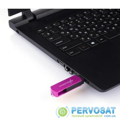 USB флеш накопитель eXceleram 32GB P2 Series Purple/Black USB 2.0 (EXP2U2PUB32)